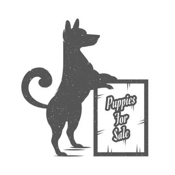 Vector Illustration Funny Dog Stock Illustration