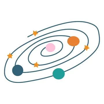 Vector illustration, galaxy. Isolated on a white background Stock Illustration