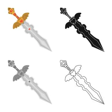 Vector illustration of game and armor sign. Collection of game and blade stock Stock Illustration