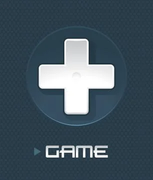 Vector illustration of game controller part Illustrazione stock