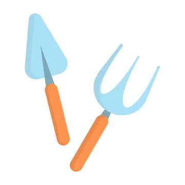 Vector illustration of gardening tools Stock Illustration