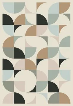 Vector illustration. Geometric abstract pattern with simple shapes. The pos.. Stockillustratie