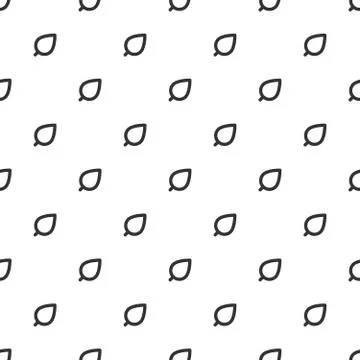 Vector illustration of geometric leaves icon simple seamless pattern. Floral Stock Illustration