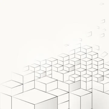 Vector illustration of geometric pattern template with construction rectangles イラスト素材