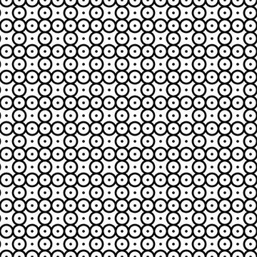 Vector illustration. Geometric seamless pattern. Solid dots and rhombus-shape Stock Illustration