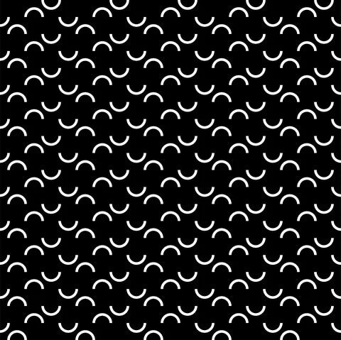 Vector illustration. Geometric seamless pattern. Contour semicircle Stock Illustration