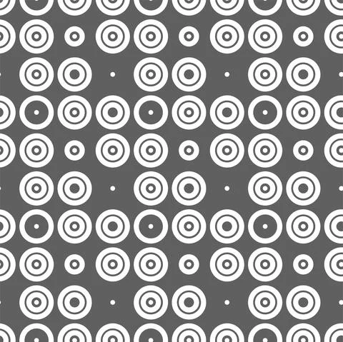 Vector illustration. Geometric seamless pattern. Solid dots and rhombus-shape Illustrazione stock