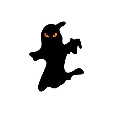 Vector illustration of ghost on white background Stock Illustration
