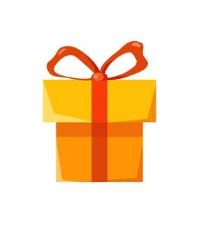 Vector illustration gift box cartoon icon isolated holiday surprise present Stock Illustration