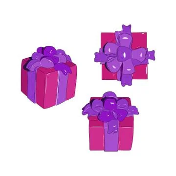 Vector illustration of gift boxes. Surprise box. Stock Illustration