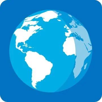Vector illustration of globe of the Earth Stock-Illustration