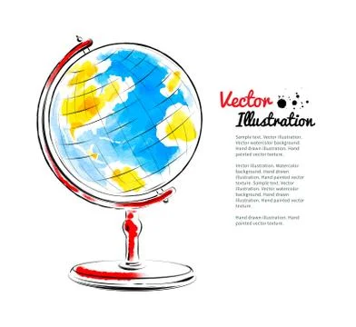 Vector illustration of globe Stock Illustration