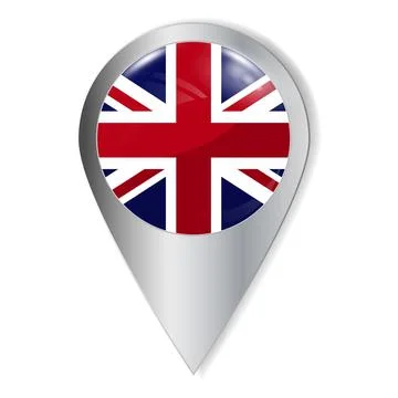 Vector illustration. Glossy button with highlights and shadows. Geo location Stock Illustration