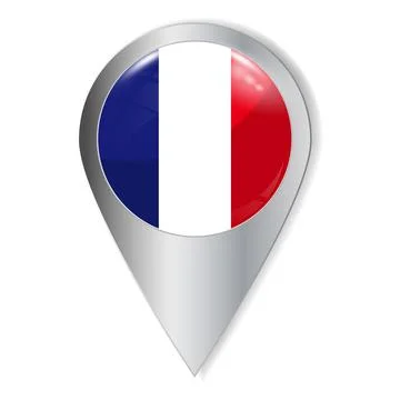 Vector illustration. Glossy button with highlights and shadows. Geo location Stock Illustration