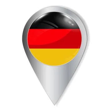 Vector illustration. Glossy button with highlights and shadows. Geo location Stock Illustration