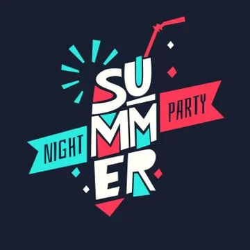Vector illustration of go to summer party Stock Illustration