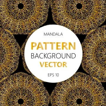 Vector illustration. gold pattern for the card or invitation with Islam, Arab Stockillustratie