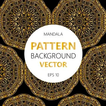 Vector illustration. gold pattern for the card or invitation with Islam, Arab Stock Illustration