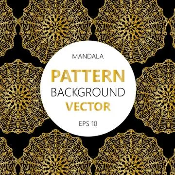 Vector illustration. gold pattern for the card or invitation with Islam, Arab Stock Illustration