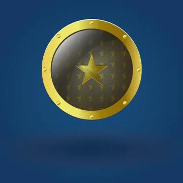 Vector illustration of gold seal Stock Illustration