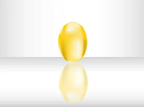 Vector illustration with golden egg Stock Illustration