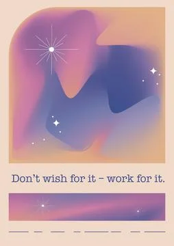 Vector illustration. Gradient poster. The style is minimalistic. Suitable f.. Stock Illustration