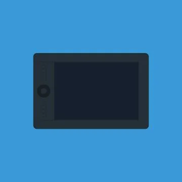 Vector illustration of graphic tablet Stock Illustration