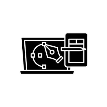Vector illustration graphics black icon, vector sign on isolated background イラスト素材
