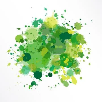 Vector illustration of green background  in grunge style Stock Illustration