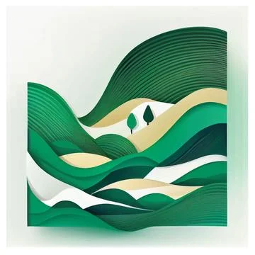 Vector illustration of green eco background earth day Stock Illustration