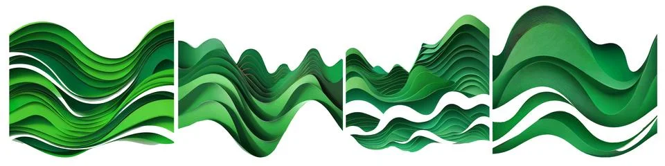 Vector illustration of green eco background earth day Stock Illustration