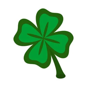 Vector illustration. Green leaf clover. St.Patrick 's Day. 스톡 일러스트