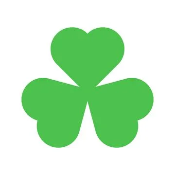 Vector illustration of green leaf lucky clover symbol Stock Illustration