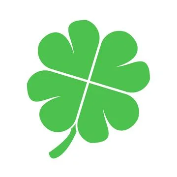 Vector illustration of green leaf lucky clover symbol Stock Illustration