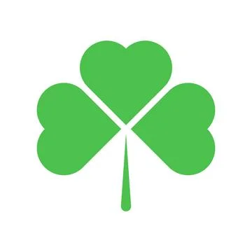 Vector illustration of green leaf lucky clover symbol Stock Illustration
