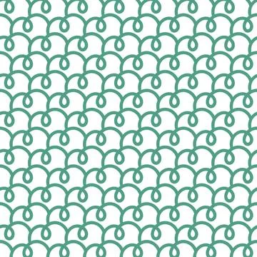 Vector illustration. Green line pattern on white background. 스톡 일러스트