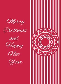 Vector illustration of a greeting card. Stock Illustration