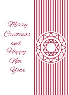 Vector illustration of a greeting card. Stock Illustration