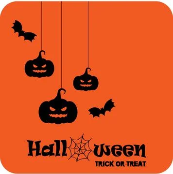 Vector Illustration. Greeting Card Template. Halloween Party Invitation Stock Illustration