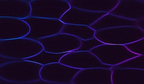 Vector illustration. grid of lines curved in the style of a crow. ultraviolet Stock Illustration