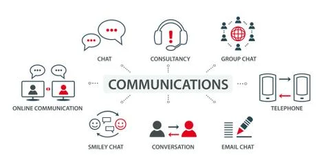 Vector illustration of a group, a set of icons Stock Illustration