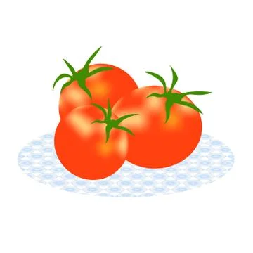 Vector illustration of a group of tomatoes Stock Illustration