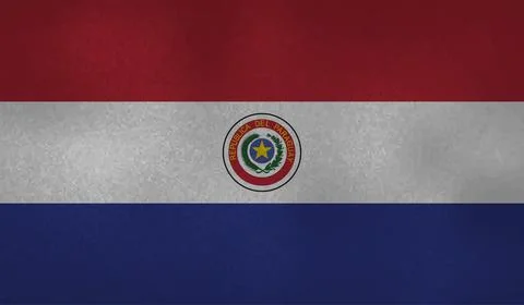 Vector Illustration Grunge And Distressed Flag Of Paraguay Illustrazione stock