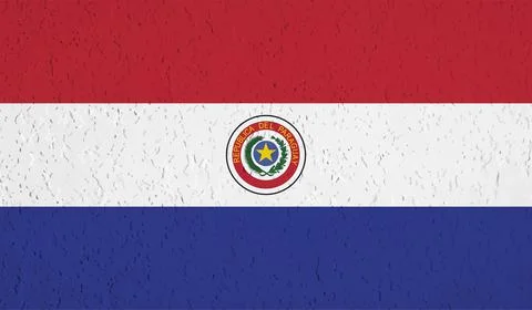 Vector Illustration Grunge And Distressed Flag Of Paraguay Illustrazione stock