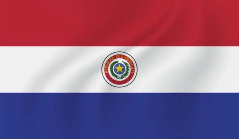Vector Illustration Grunge And Distressed Flag Of Paraguay 스톡 일러스트