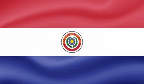 Vector Illustration Grunge And Distressed Flag Of Paraguay Illustrazione stock