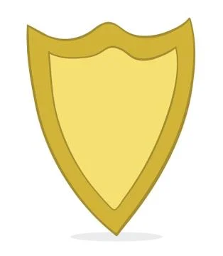 Vector illustration guard shield. Hand drawn. Stock Illustration