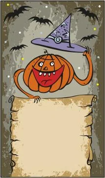 Vector Illustration of Halloween Pumpkin Stock Illustration