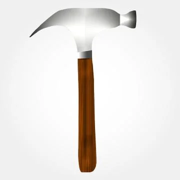 Vector illustration of the hammer Illustrazione stock