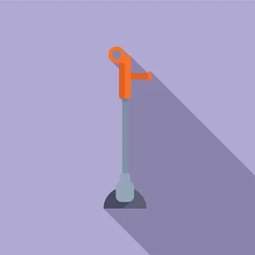 Vector illustration of a hand air pump Stock Illustration